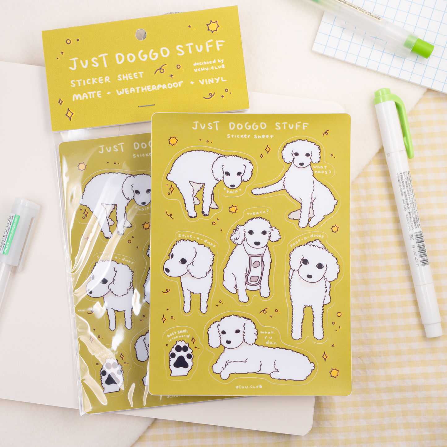 Just Doggo Stuff Sticker Sheet