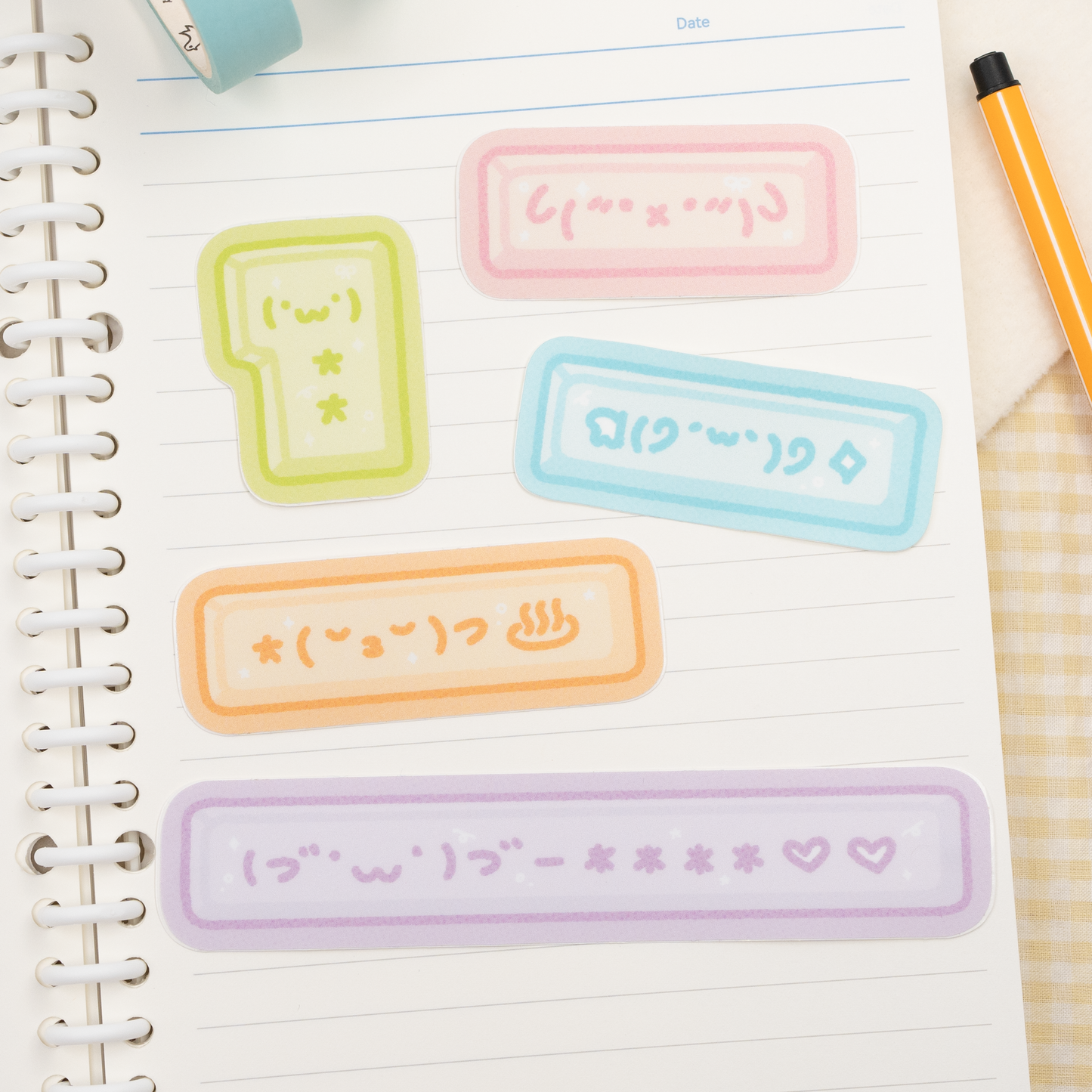 Kaomoji Keycaps Stickers