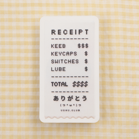 Keeb Receipt Sticker