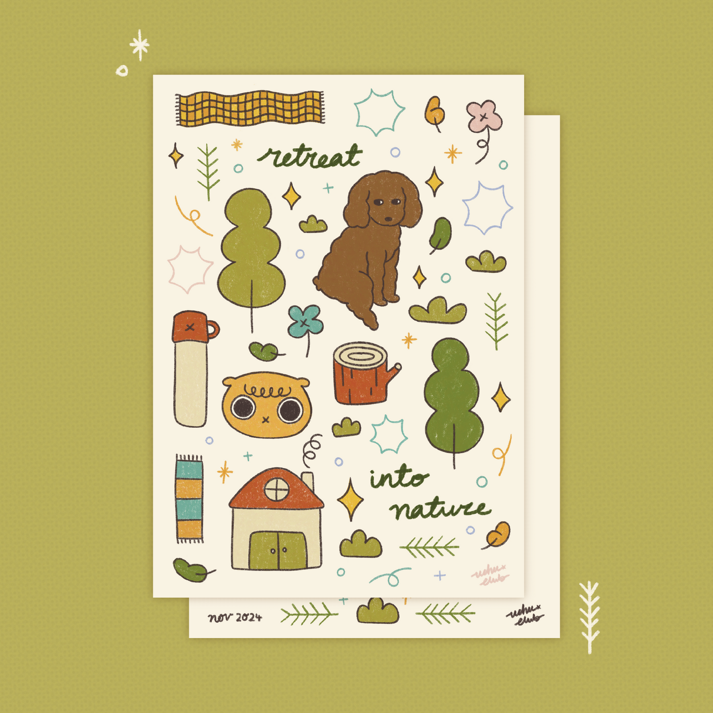 Retreat into Nature Print